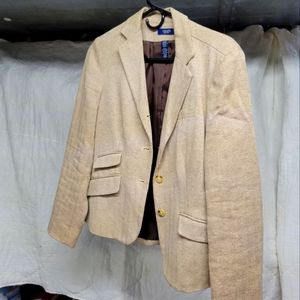 3/$15 Chaps size 8 brown tweed jacket